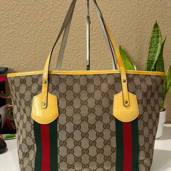 Gucci Small Canvas Tote - Picture 2 of 16